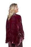 BL Paris giacca morbida velluto grey/fuxia tye dye