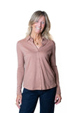 MAJESTIC FILATURES Camicia cachemire Terra Rosa