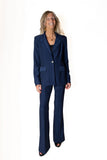 JOSEPH RIBKOFF	253722 Pantalone lurex blu