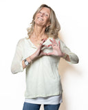 UNIVERSEL  T-shirt doppia, manica 3/4 in lino