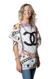 Tunica seta foulard fuxia
