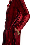 BL Paris Cappotto in velluto Tyedyed Rosso/ Bordeaux