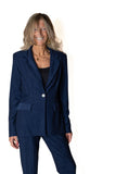 JOSEPH RIBKOFF 253721 blazer lurex blu