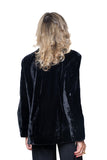 BL Paris giacca sartoriale in seta e velluto nero