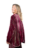 BL Paris giacca morbida velluto grey/fuxia tye dye