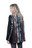 BL Paris giacca dritta velluto grey/green tye dye