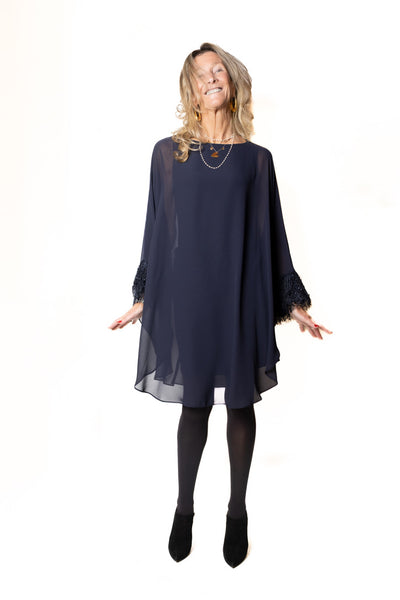 JOSEPH RIBKOFF 254186 Abito Chiffon Blu