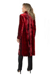 BL Paris Cappotto in velluto Tyedyed Rosso/ Bordeaux