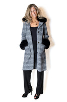 JOSEPH RIBKOFF 253900 Cappotto Jacquard a quadri
