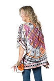 Tunica seta foulard fuxia