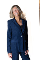 JOSEPH RIBKOFF 253721 blazer lurex blu