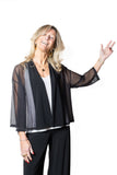 JOSEPH RIBKOFF 261204 Giacchina Tulle nero
