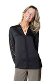 JOSEPH RIBKOFF 263233  camicia in raso con pizzo
