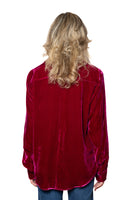 BL Paris camicia velluto fuxia
