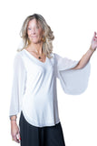 JOSEPH RIBKOFF 261183 camicia petalo bianca