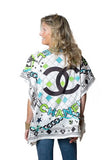 Tunica seta foulard verde