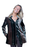 BL Paris giacca dritta velluto grey/green tye dye