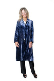 BL Paris Cappotto in velluto Tyedyed Blu