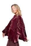 BL Paris giacca morbida velluto grey/fuxia tye dye