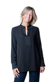 JOSEPH RIBKOFF 264022 Tunica maniche lunghe nero collo rialzato
