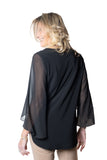 JOSEPH RIBKOFF 261183 camicia petalo nera