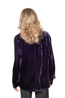 BL Paris camicia velluto prugna