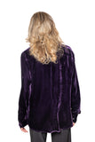 BL Paris camicia velluto prugna
