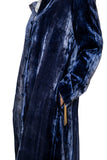 BL Paris Cappotto in velluto Tyedyed Blu
