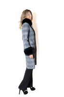 JOSEPH RIBKOFF 253900 Cappotto Jacquard a quadri