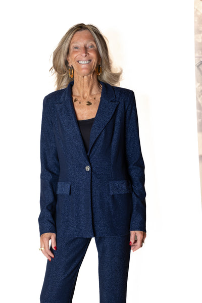 JOSEPH RIBKOFF 253721 blazer lurex blu