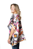 Tunica seta foulard fuxia rose