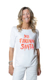 vincent.tulipano  tshirt viscosa bianca MI FARANNO SANTA