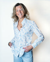Bastoncino camicia cotone sangallo fantasia
