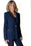 JOSEPH RIBKOFF 253721 blazer lurex blu