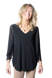 JOSEPH RIBKOFF 261183 camicia petalo nera
