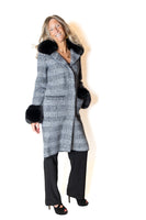 JOSEPH RIBKOFF 253900 Cappotto Jacquard a quadri
