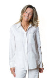vincent.tulipano Camicia Crazy Pizzo in lino dipinta