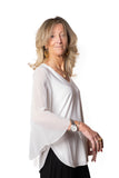 JOSEPH RIBKOFF 261183 camicia petalo bianca