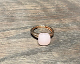 Laboratorio Orafo  anello regolabile argento placcato oro, pietra sintetica