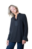 JOSEPH RIBKOFF 264022 Tunica maniche lunghe nero collo rialzato