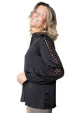 JOSEPH RIBKOFF 263233  camicia in raso con pizzo