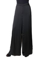JOSEPH RIBKOFF	253002 Pantaloni a gamba larga in raso con sovrapposizione sul davanti
