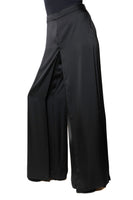 JOSEPH RIBKOFF	253002 Pantaloni a gamba larga in raso con sovrapposizione sul davanti