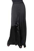JOSEPH RIBKOFF	253002 Pantaloni a gamba larga in raso con sovrapposizione sul davanti