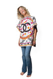Tunica seta foulard fuxia rose