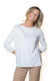 MAJESTIC FILATURES t-shirt  viscosa bianco