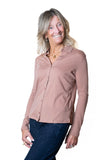 MAJESTIC FILATURES Camicia cachemire Terra Rosa
