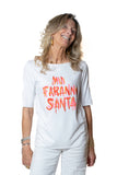 vincent.tulipano  tshirt viscosa bianca MI FARANNO SANTA