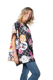 Tunica seta foulard fuxia rose