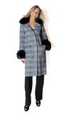JOSEPH RIBKOFF 253900 Cappotto Jacquard a quadri